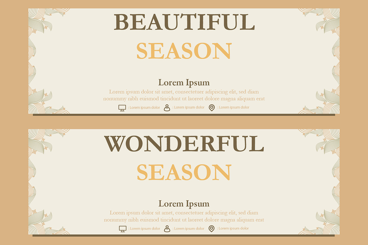 Abstract Floral Banner Template, a Marketing Template by sekitarief (Photo 2 of 3)