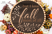 Round Fall Sign SVG Laser Cut Files, a Graphic by Cloud9DesignSVG (Thumbnail 4 of 5)