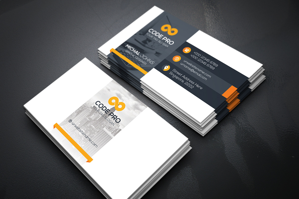 Business Cards 2 in 1, a Business Card Template by Genereux Art (Photo 7 of 8)