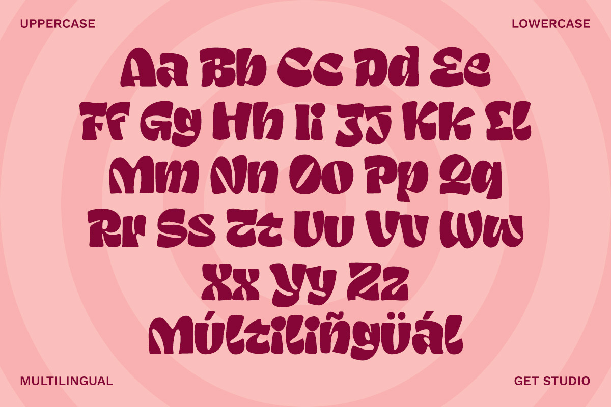 Fat Grace - Playful Display Font, a Sans Serif Font by Get Studio (Photo 9 of 12)