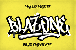 Blazone – Graffiti Font