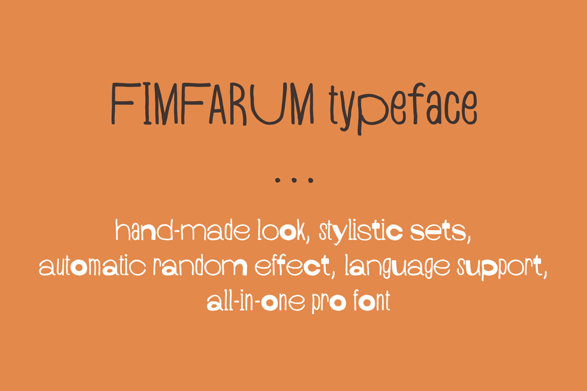 Fimfarum Pro Font preview 3
