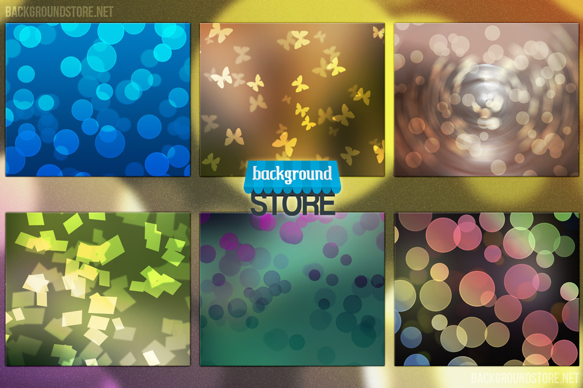 Beautiful Bokeh Backgrounds Bundle 2 preview 2