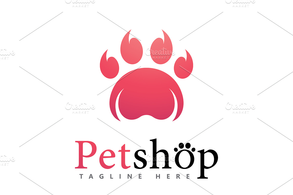 Paw Logo design vector illustration,, a Graphic by T.Vooka