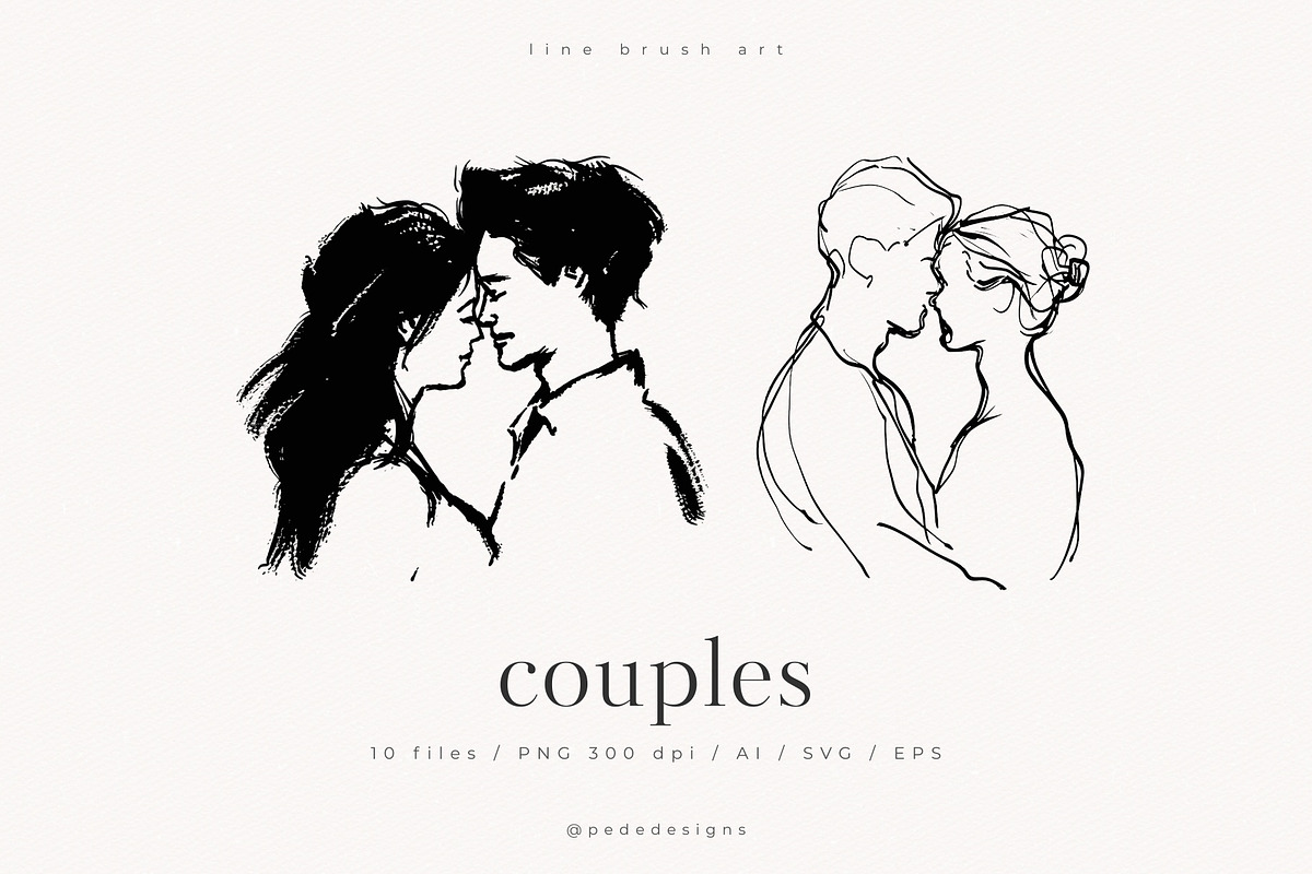 Couples Drawings, a Person Illustration by PeDe Designs (Photo 1 of 6)