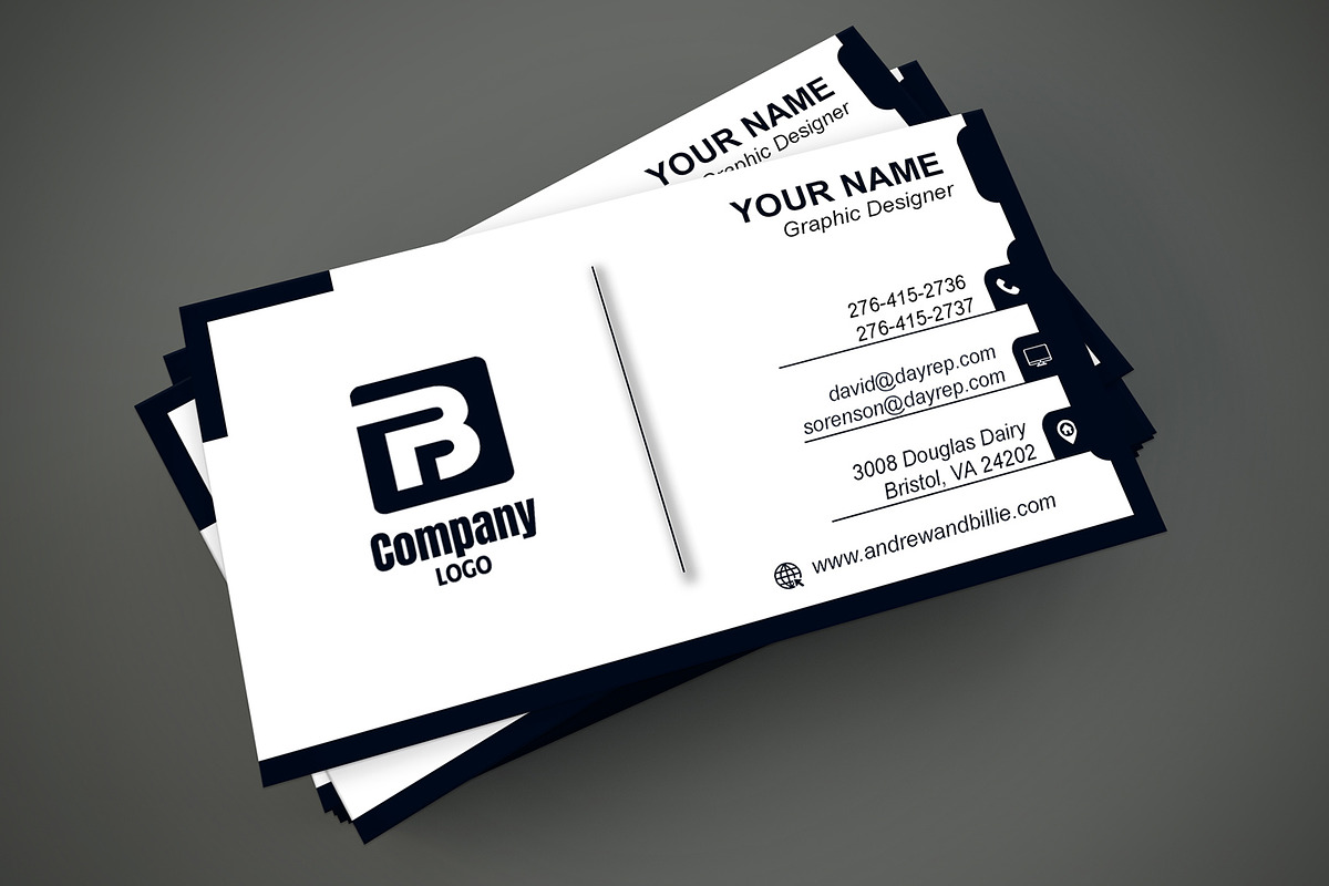 Estate Agency Card PSD preview 3