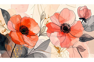 Contemporary watercolor study of, a Nature Photo by Igor Tichonow