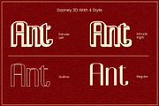 Dazney 3D, a Sans Serif Font by Craft Supply Co. (Thumbnail 4 of 8)