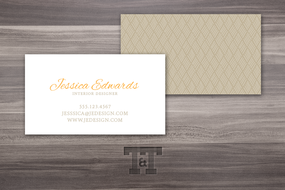 Elegant Pumpkin Business Card, a Business Card Template by Twilight & Twine (Photo 1 of 3)