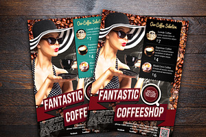 Fantastic Retro Coffee Shop Flyer