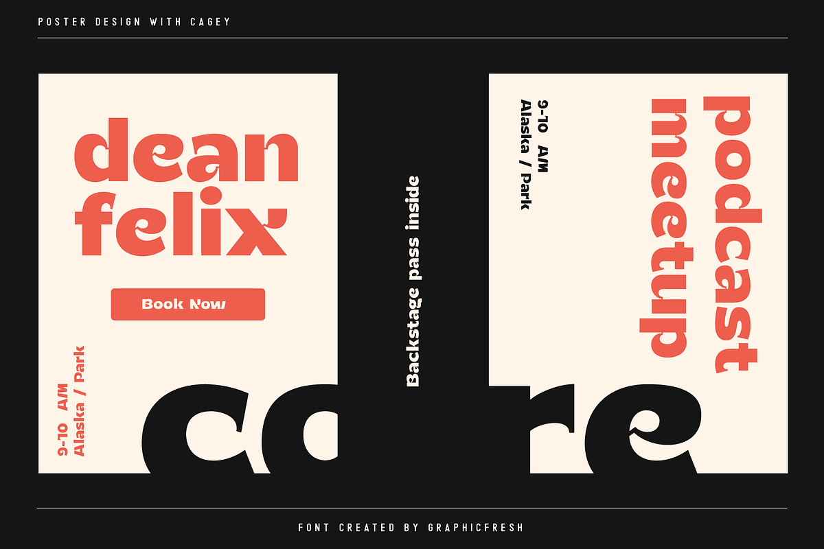 Cagey - The Bold Retro Font, a Sans Serif Font by Graphicfresh (Photo 7 of 10)