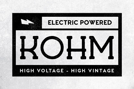 Kohm - Vintage Font, a Slab Serif Font by Tugcu Design Co.