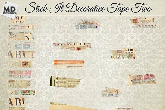 Washi Tape Layered Vintage preview 3
