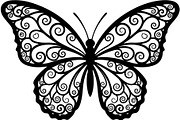 Elegant Butterfly Silhouette, an Object Graphic by Designer_Momina (Thumbnail 13 of 20)