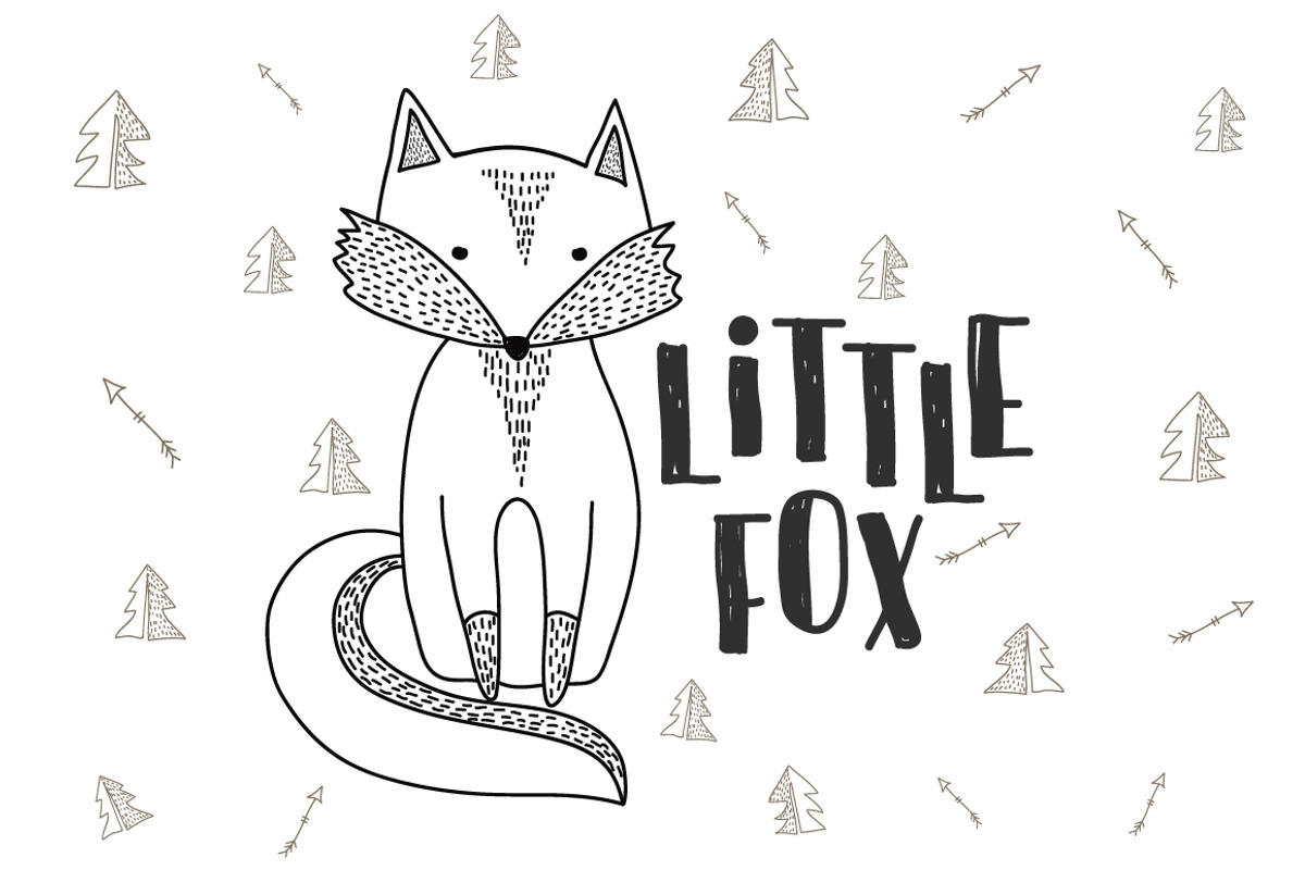 Kid's prints.Stylized cute animals, a Background Graphic by Tierre3012 (Photo 4 of 21)