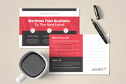 Digital Marketing Agency Postcard, a Stationery Template by Pixelpick (Thumbnail 1 of 3)