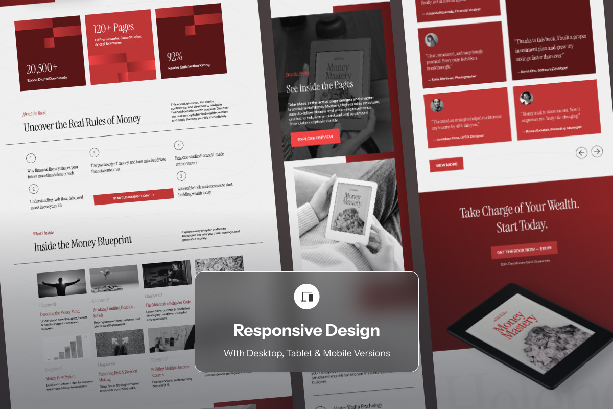 Helene - Educational Ebook Landing P, a Landing Page Template by twinstd (Photo 3 of 5)