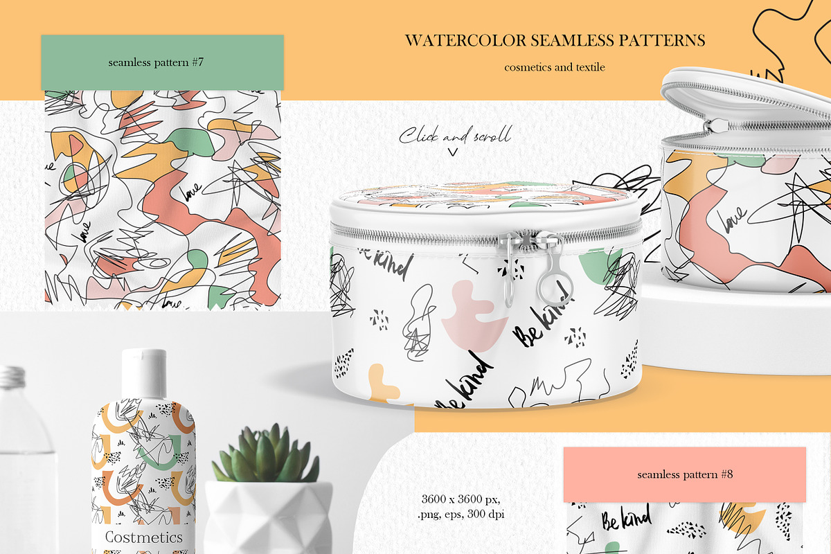 Retro Scribble Abstract pattern, a Pattern Graphic by AnnaTkachi (Photo 4 of 8)