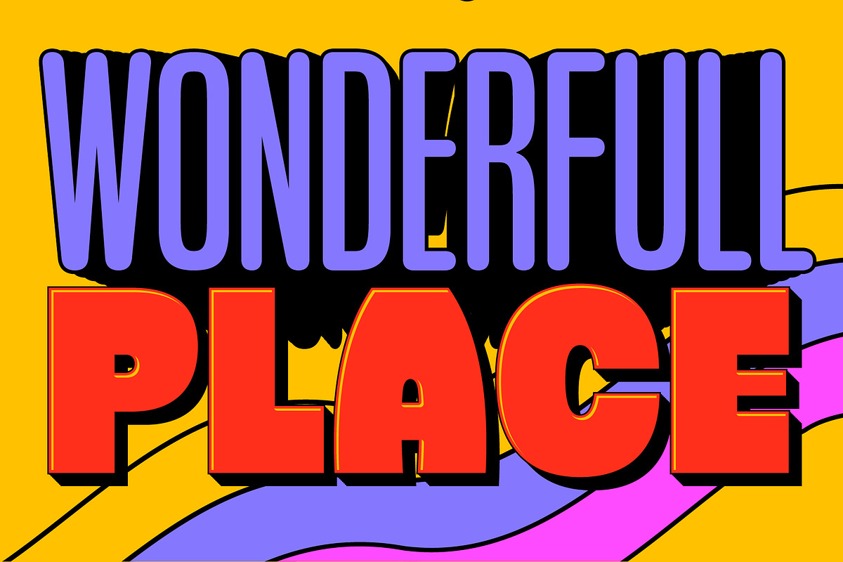 Popwave Font Pack, a Sans Serif Font by Adam Fathony (Photo 16 of 18)