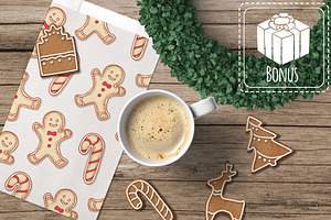 Vector cookies set + bonus