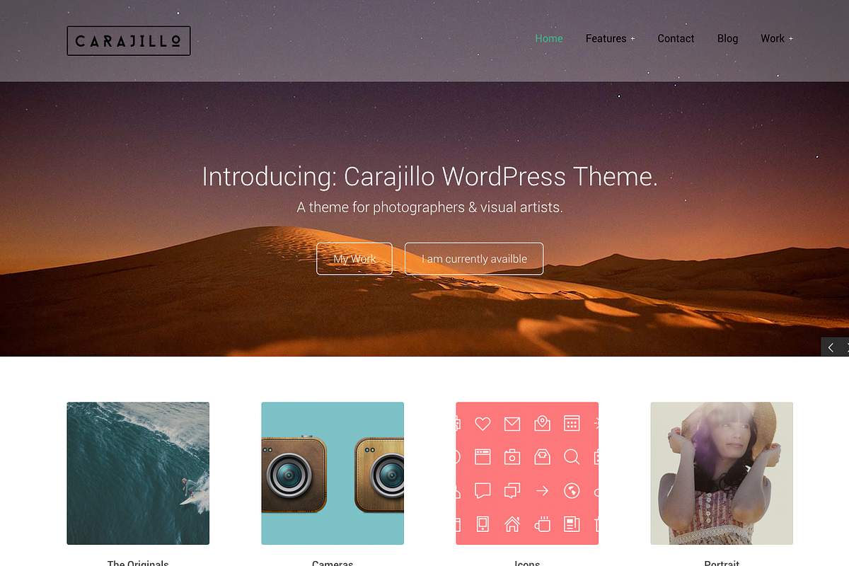 Carajillo - Photography Theme, a WordPress Template by ThemeJug (Photo 1 of 2)