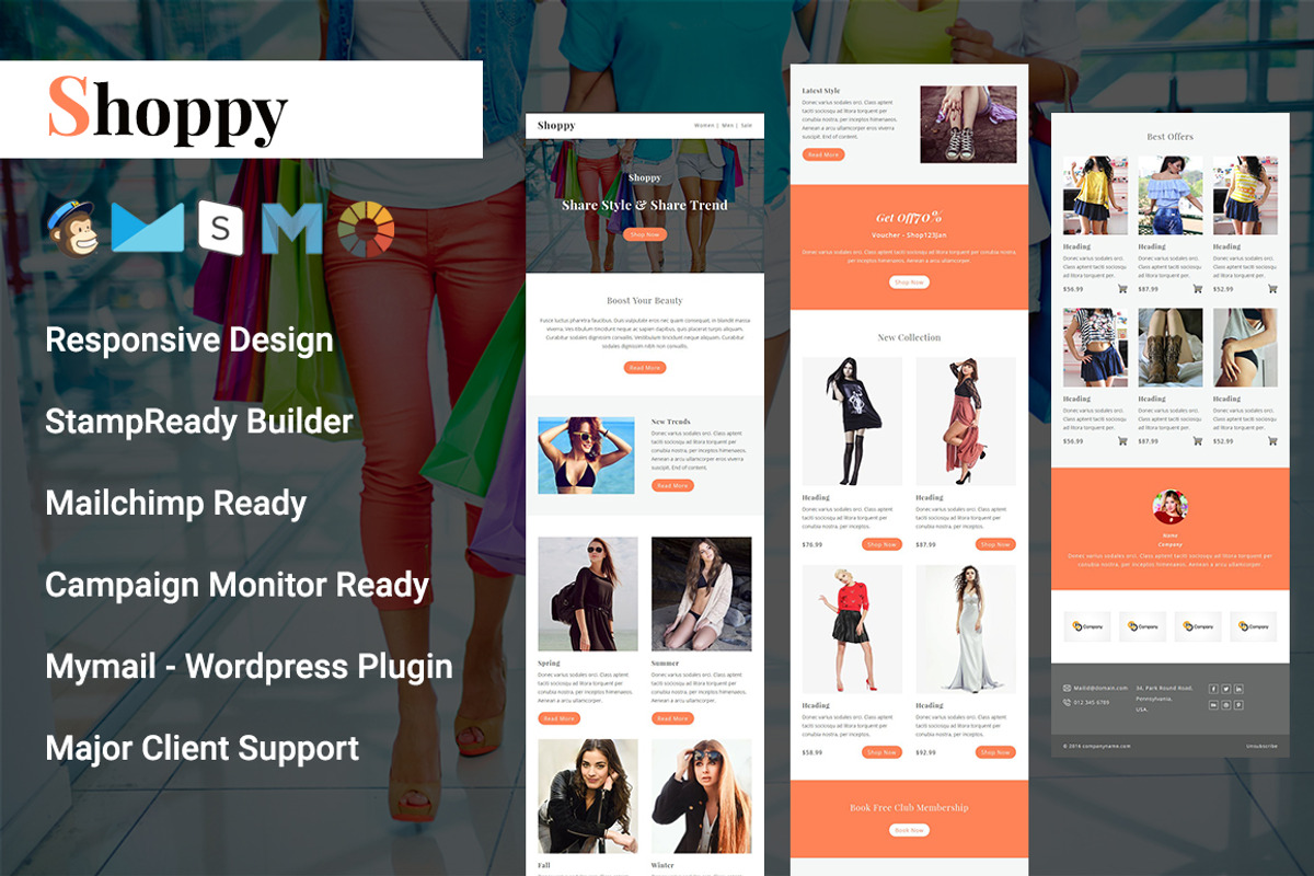 Shoppy- Responsive Email Template, an Email Template by Pennyblack Templates (Photo 1 of 2)