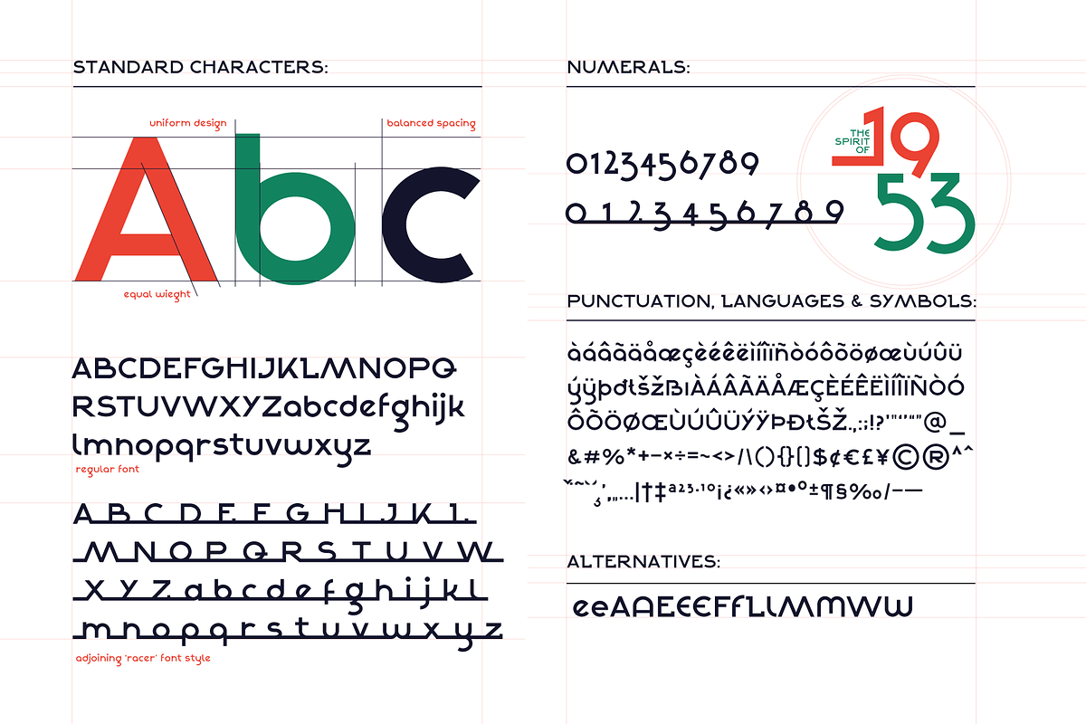 Alpha Strada: 1950s Car Emblem Font, a Font by Wingsart Studio (Photo 2 of 14)