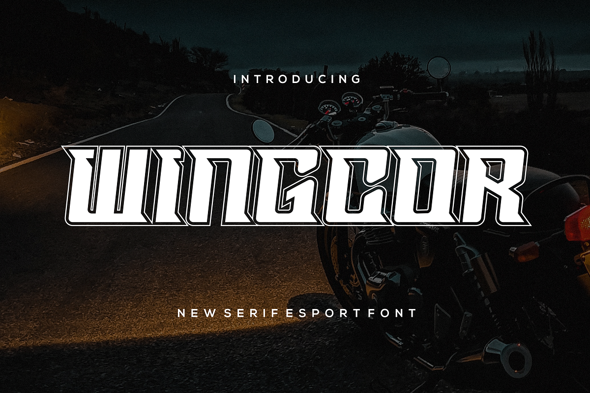 Wingcor, a Serif Font by riotama85 (Photo 1 of 5)