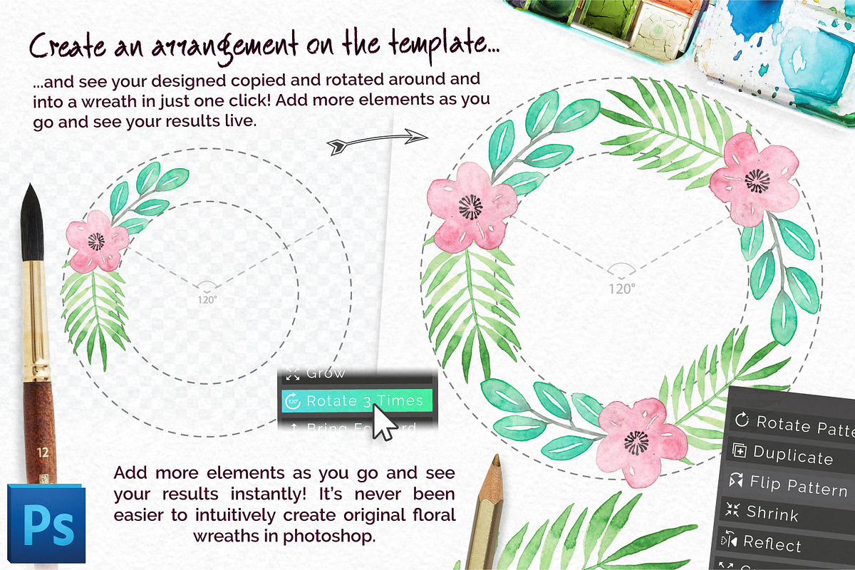 Universal Wreath Creator Pro, a Plug-in Add-On by Drifter Studio (Photo 2 of 6)