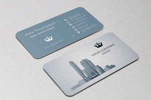 Real Estate Business Card Design, a Business Card Template by Kseniya-Omega