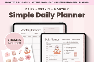 Minimalist Digital Planner Undated