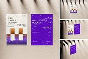Wall Poster Mockup, an Advertising Mockup by xavier_studio (Thumbnail 1 of 5)