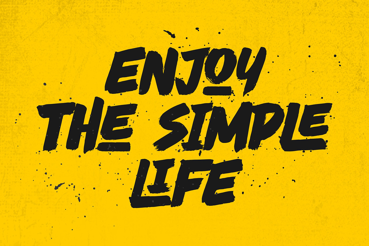 RUSH FLOW - Dry Brush, a Handwritten Font by ErgibiStudio (Photo 2 of 10)