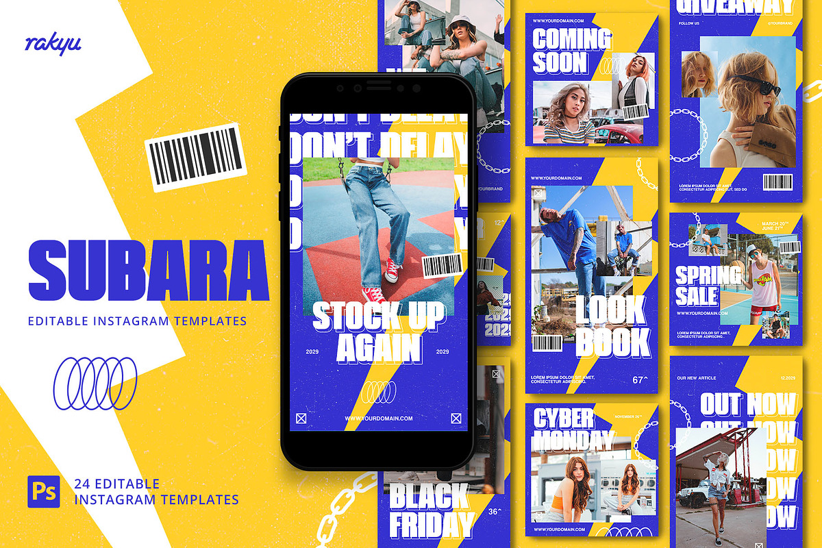 Subara - Instagram Templates, a Social Media Template by Rakyu (Photo 1 of 7)