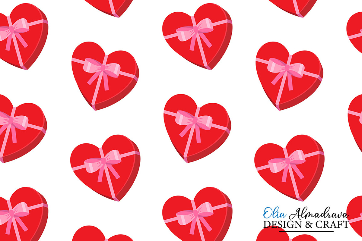 Valentines day icons set love symbol, a Pattern Graphic by Almadrava (Photo 4 of 7)