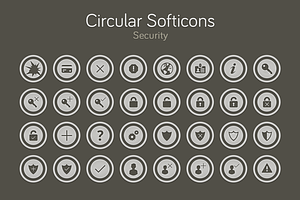 Circular Softicons - Security