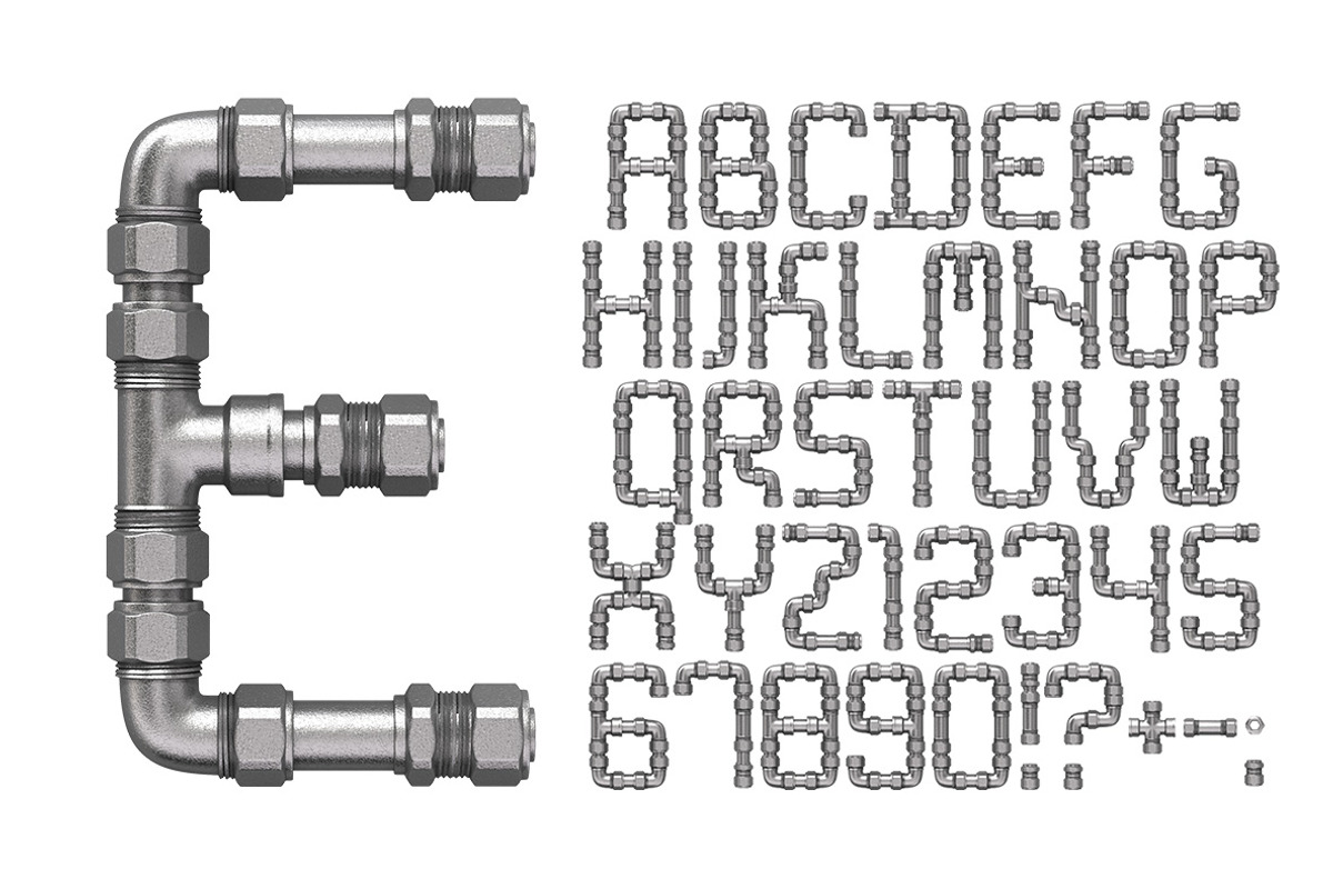 Pipe Font, a Font by Handmadefont (Photo 2 of 9)