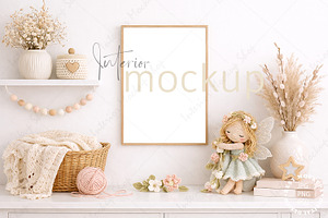 Frame Mockup Interior PSD JPG PNG