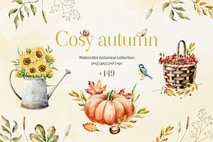 COSY AUTUMN - Watercolor collection