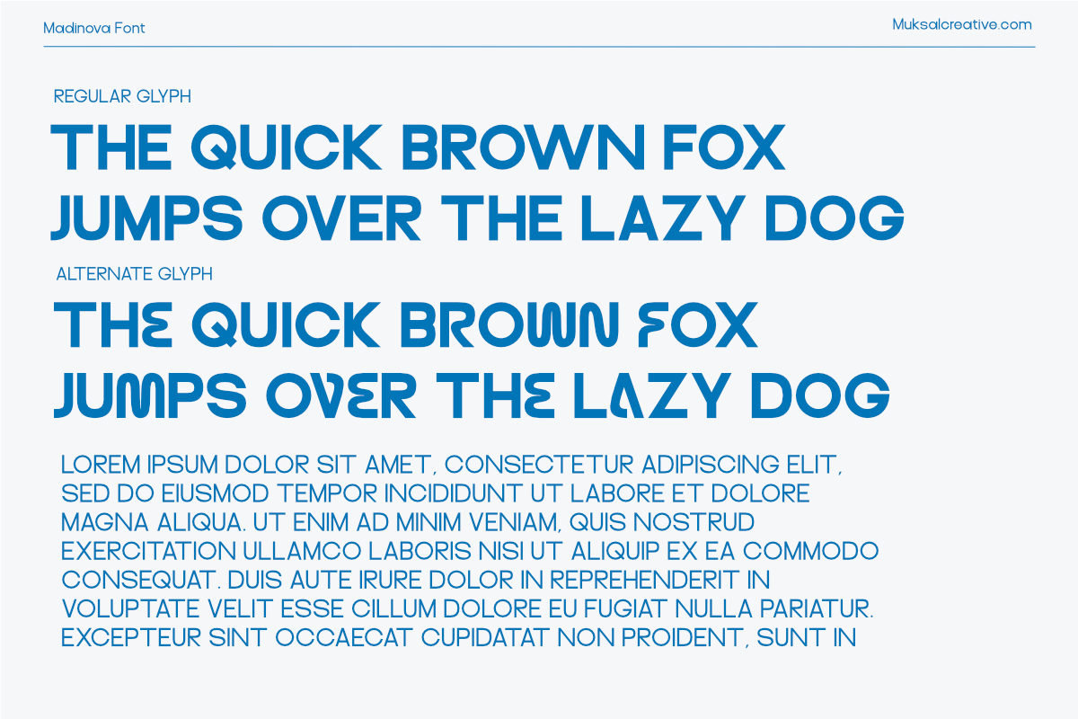 Modinova, a Sans Serif Font by Muksal Creative (Photo 7 of 10)