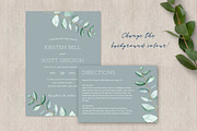 Eucalyptus Wedding Invitation Suite, an Invitation Template by ClementineCreative (Thumbnail 9 of 10)