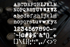 Joe Underwood Typewriter Font