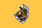 Bee Mascot Esport Logo, a Branding & Logo Template by prps.std (Thumbnail 3 of 3)