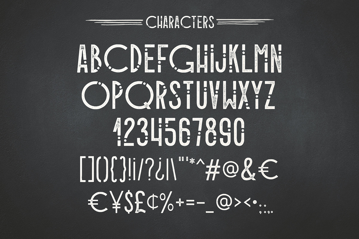 Alioli - Texture Geometric Font preview 2
