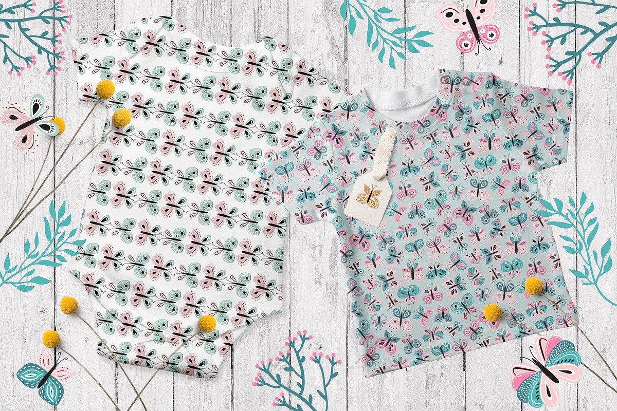 Butterflies patterns collection, a Pattern Graphic by Cozy pattern shop (Photo 7 of 8)