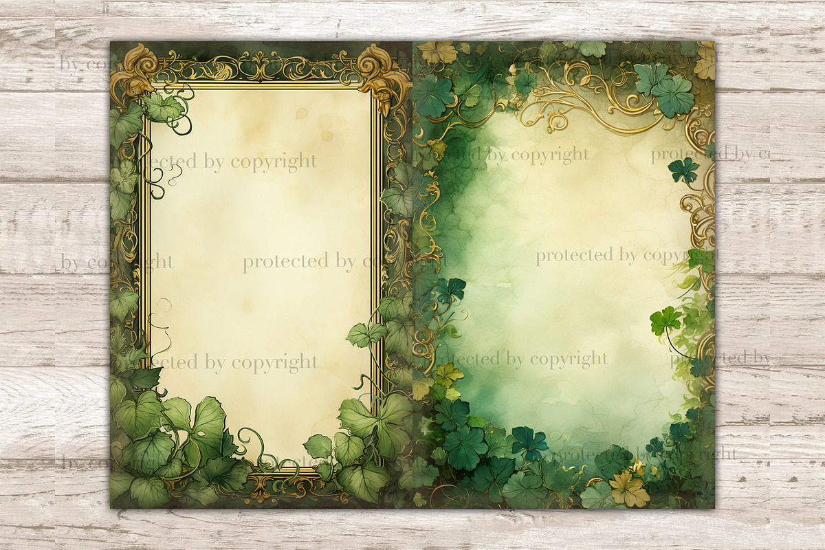 St. Patrick's Day Junk Journal Paper, a Decorative Illustration by GlamArtZhanna (Photo 6 of 10)