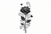Romantic Rose Vector Pack, an Illustration by Designer_Momina (Thumbnail 4 of 9)