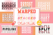 Warped Stacked Font Bundle, a Font by WADLEN (Thumbnail 1 of 10)