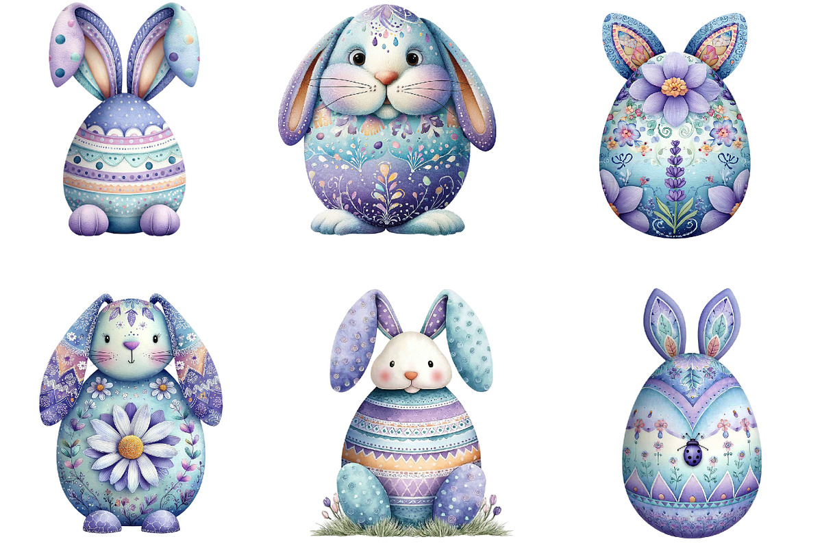 Floral Easter Egg With Bunny Ears, an Illustration by DreamArtGraphic (Photo 3 of 5)