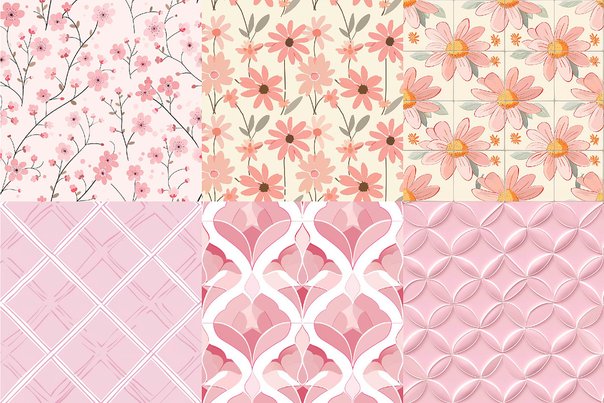 Tile Pattern Set, a Texture Illustration by DreamPrint404 (Photo 7 of 7)